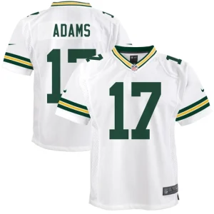 Youth Green Bay Packers Davante Adams Nike White Game Jersey