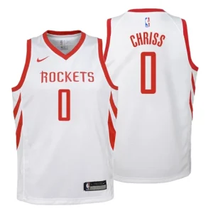 Youth Houston Rockets 0 Marquese Chriss Association White Swingman Jersey