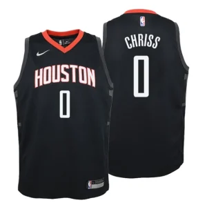 Youth Houston Rockets 0 Marquese Chriss Statement Black Swingman Jersey