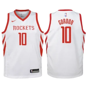 Youth Houston Rockets 10 Eric Gordon White Swingman Jersey-Association Edition