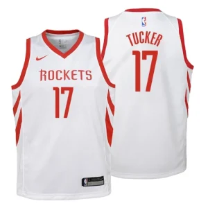 Youth Houston Rockets 17 P.J. Tucker Association White Swingman Jersey