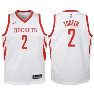 Youth Houston Rockets 2 P.J. Tucker White Swingman Jersey-Association Edition