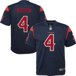 Youth Houston Texans Deshaun Watson Nike Navy Color Rush Player Game Jersey