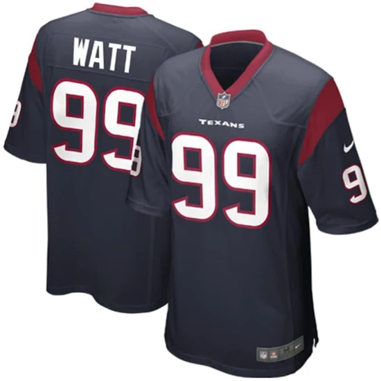 Youth Houston Texans JJ Watt Nike Navy Blue Team Color Game Jersey