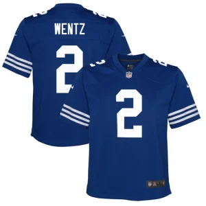 Youth Indianapolis Colts Carson Wentz Nike Royal Alternate Game Jersey