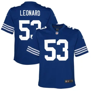 Youth Indianapolis Colts Darius Leonard Nike Royal Alternate Game Jersey