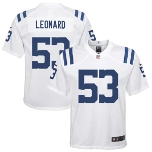 Youth Indianapolis Colts Darius Leonard Nike White Game Jersey