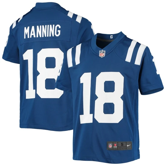 Youth Indianapolis Colts Peyton Manning Nike Royal Retired Player Game Jersey