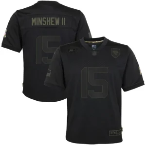 Youth Jacksonville Jaguars Gardner Minshew II Nike Black 2020 Salute to Service Game Jersey