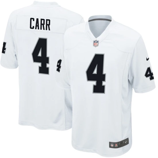 Youth Las Vegas Raiders Derek Carr Nike White Game Jersey