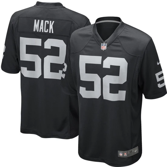 Youth Las Vegas Raiders Khalil Mack Nike Black Team Color Game Jersey