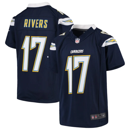 Youth Los Angeles Chargers Philip Rivers Nike Navy Game Jersey