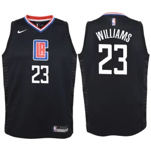 Youth Los Angeles Clippers 23 Lou Williams Black Swingman Jersey-Statement Edition