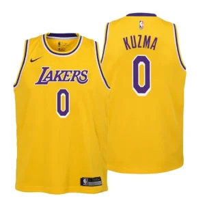 Youth Los Angeles Lakers 0 Kyle Kuzma Icon Edition Gold Swingman Jersey