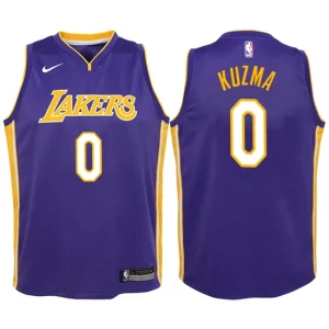 Youth Los Angeles Lakers 0 Kyle Kuzma Purple Swingman Jersey-Statement Edition