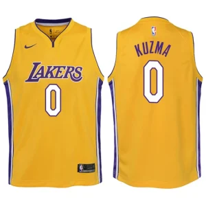 Youth Los Angeles Lakers 0 Kyle Kuzma Yellow Swingman Jersey-Icon Edition