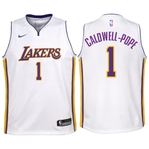 Youth Los Angeles Lakers 1 Kentavious Caldwell-Pope White Swingman Jersey-Association Edition