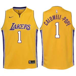 Youth Los Angeles Lakers 1 Kentavious Caldwell-Pope Yellow Swingman Jersey-Icon Edition