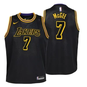 Youth Los Angeles Lakers 7 JaVale McGee City Edition BLack Swingman Jersey