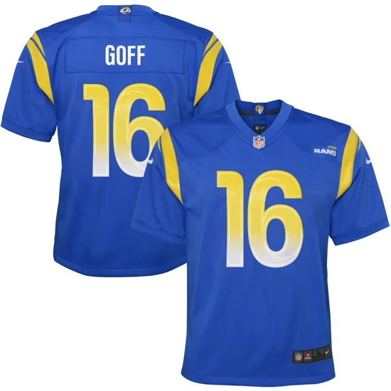 Youth Los Angeles Rams Jared Goff Nike Royal Game Jersey