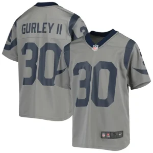 Youth Los Angeles Rams Todd Gurley II Nike Gray Inverted Game Jersey