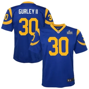 Youth Los Angeles Rams Todd Gurley II Nike Royal Super Bowl LIII Bound Game Jersey