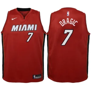 Youth Miami Heat 7 Goran Dragic Red Swingman Jersey-Statement Edition