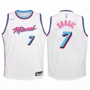 Youth Miami Heat 7 Goran Dragic White Swingman Jersey - City Edition Edition