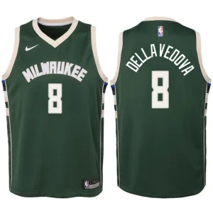 Youth Milwaukee Bucks 8 Matthew Dellavedova Green Swingman Jersey-Icon Edition