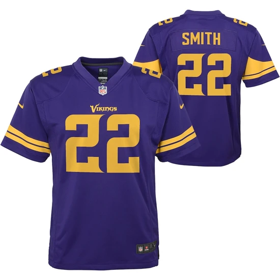 Youth Minnesota Vikings Harrison Smith Nike Purple Color Rush Alternate Player Game Jersey