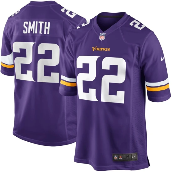 Youth Minnesota Vikings Harrison Smith Nike Purple Team Color Game Jersey