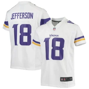 Youth Minnesota Vikings Justin Jefferson Nike White Game Jersey