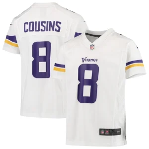 Youth Minnesota Vikings Kirk Cousins Nike White Player Game Jersey