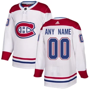 Youth Montreal Canadiens Customized Away White Authentic