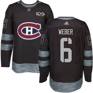 Youth Montreal Canadiens Shea Weber 6 1917-2017 100th Anniversary Black Authentic