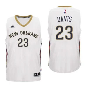 Youth New Orleans Pelicans 23 Anthony Davis White Swingman Jersey