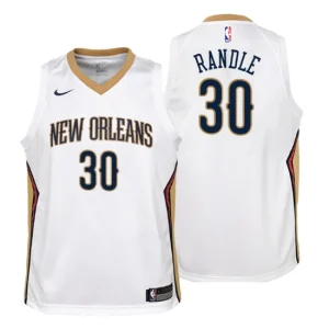 Youth New Orleans Pelicans 30 Julius Randle Association White Swingman Jersey