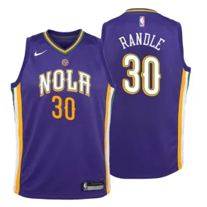 Youth New Orleans Pelicans 30 Julius Randle City Edition Purple Swingman Jersey