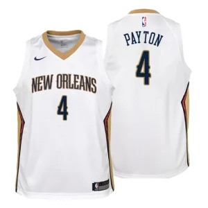 Youth New Orleans Pelicans 4 Elfrid Payton Association White Swingman Jersey