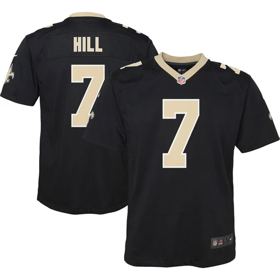 Youth New Orleans Saints Taysom Hill Nike Black Game Jersey