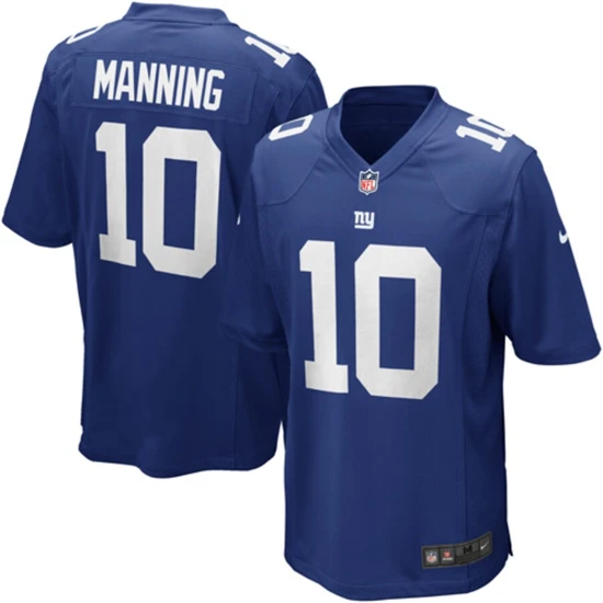 Youth New York Giants Eli Manning Nike Royal Blue Team Color Game Jersey