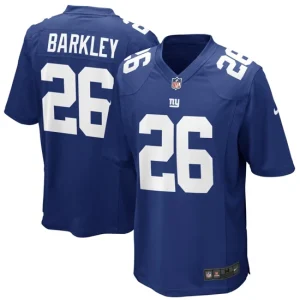 Youth New York Giants Saquon Barkley Nike Royal Game Jersey