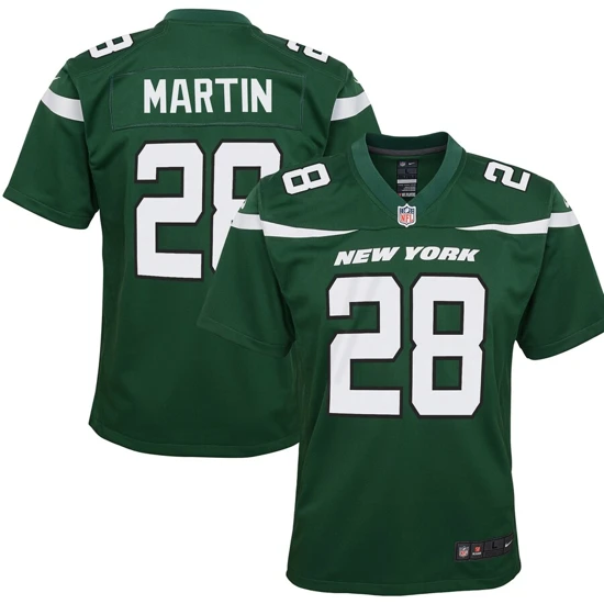 Youth New York Jets Curtis Martin Nike Gotham Green Game Jersey