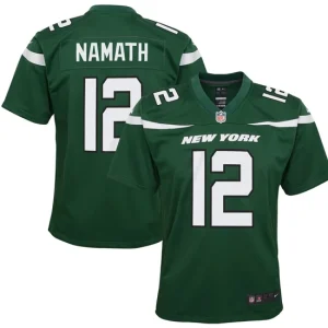 Youth New York Jets Joe Namath Nike Gotham Green Game Jersey