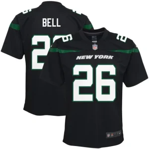 Youth New York Jets LeVeon Bell Nike Black Player Game Jersey