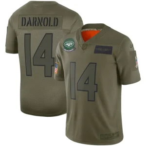 Youth New York Jets Sam Darnold Nike Olive 2019 Salute to Service Game Jersey