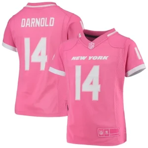 Youth New York Jets Sam Darnold Pink Fashion Bubble Gum Jersey