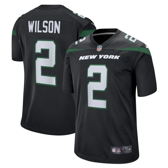 Youth New York Jets Zach Wilson Nike Black Alternate 2021 NFL Draft First Round Pick Game Jersey