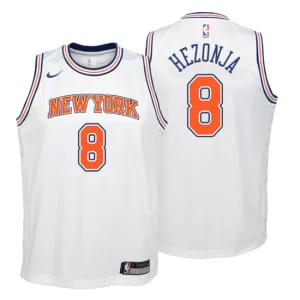 Youth New York Knicks 8 Mario Hezonja Statement White Swingman Jersey