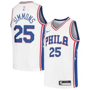 Youth Nike Ben Simmons White Philadelphia 76ers Swingman Jersey